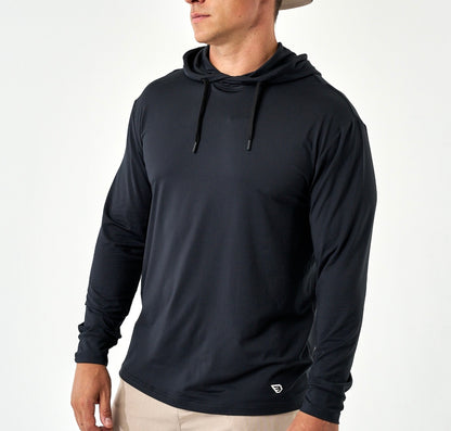 BURLEBO - Performance Hoodie - Midnight Black
