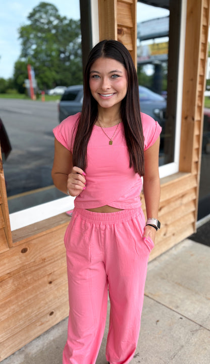 Sky Drift Lounge Set - Pink