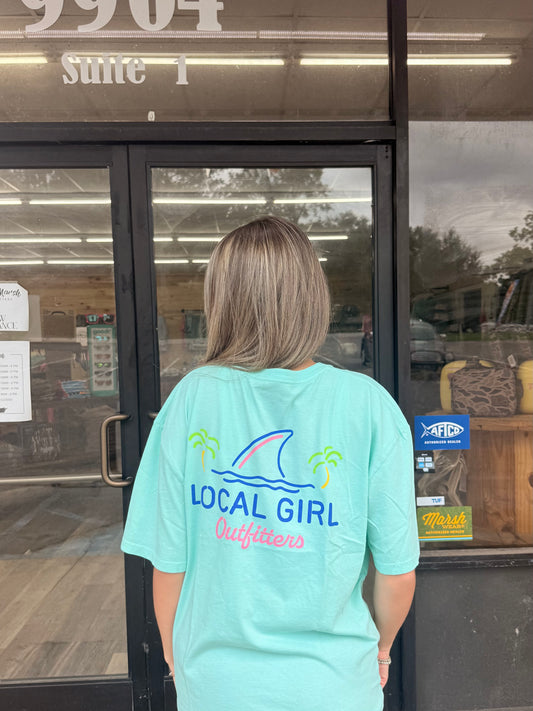 Local Girl Shark Fin SS Tee - Island Reef