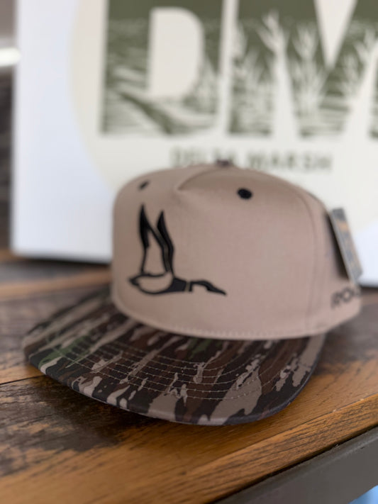 Roost Bottomland Camo Bill Logo Hat RH-R-150