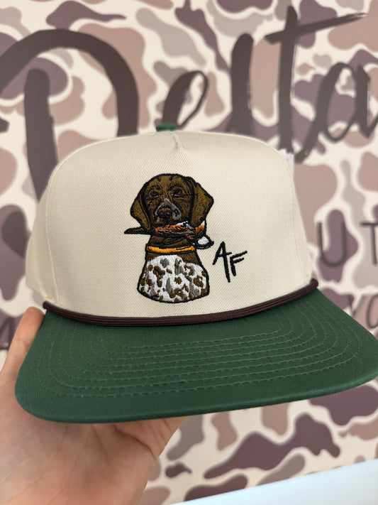 GSP With Quail - Cream Green Rope