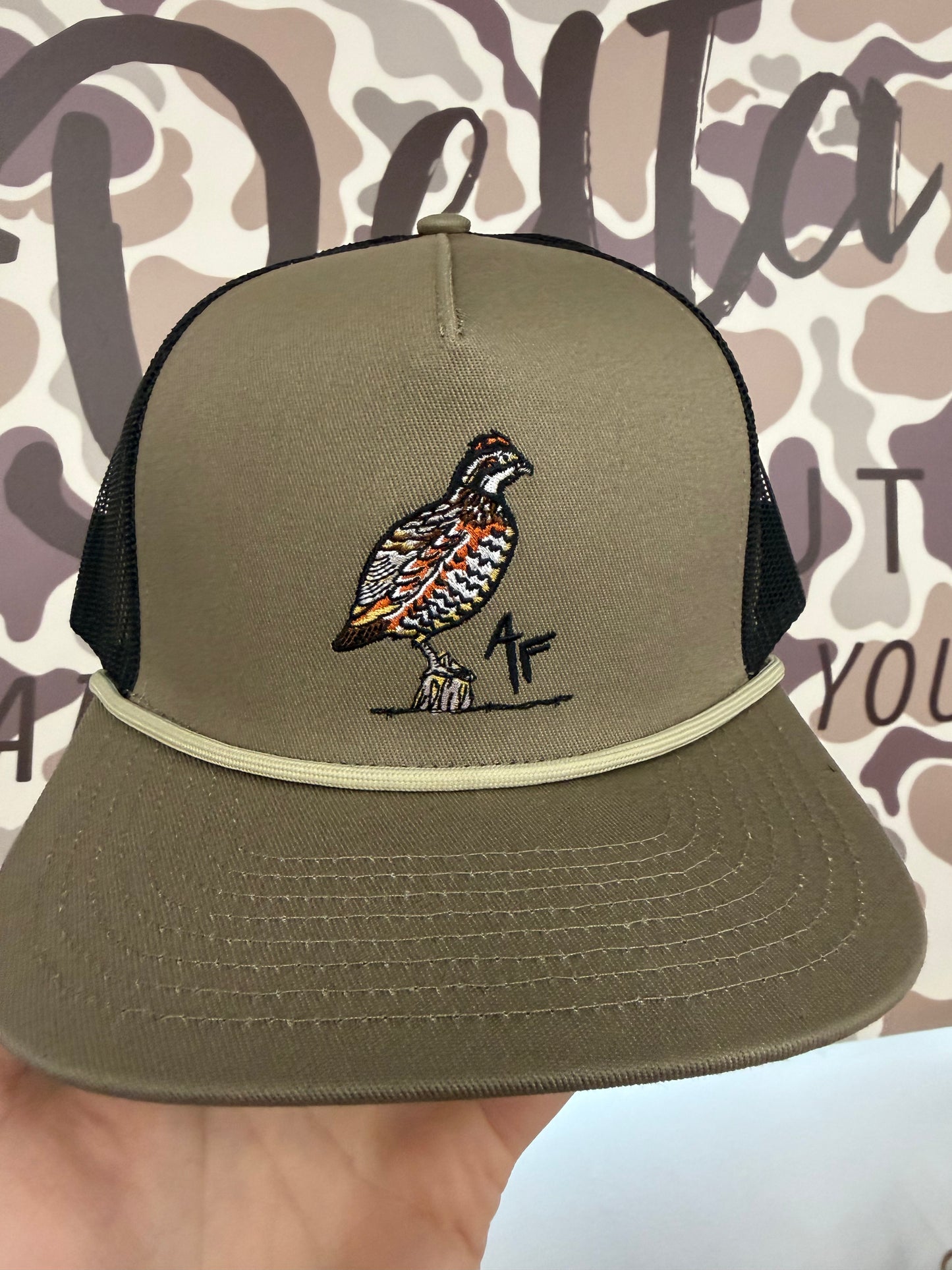 Quail - Moss/Black Rope