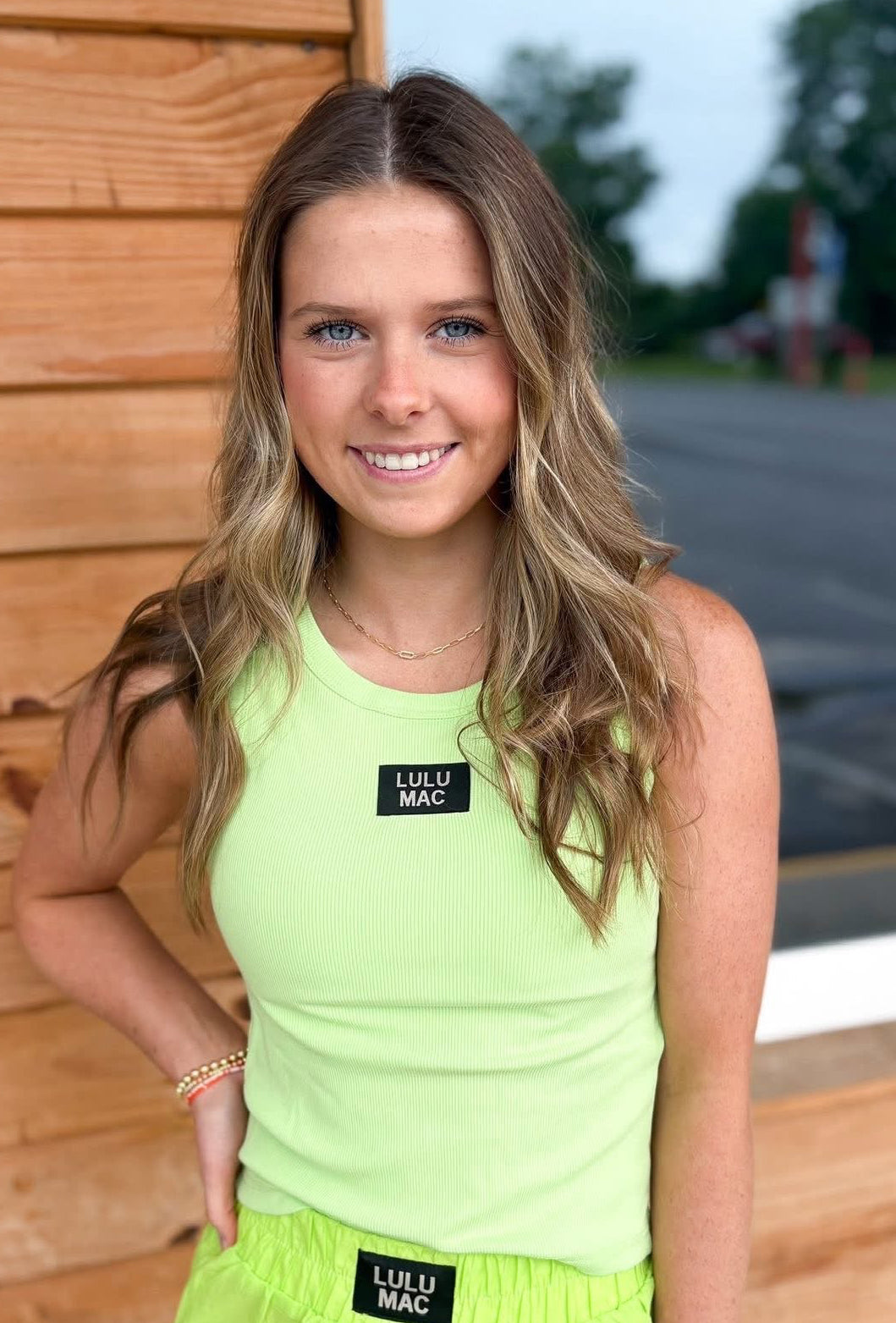 Lulu Mac OG Tank - Pistachio / Black Logo