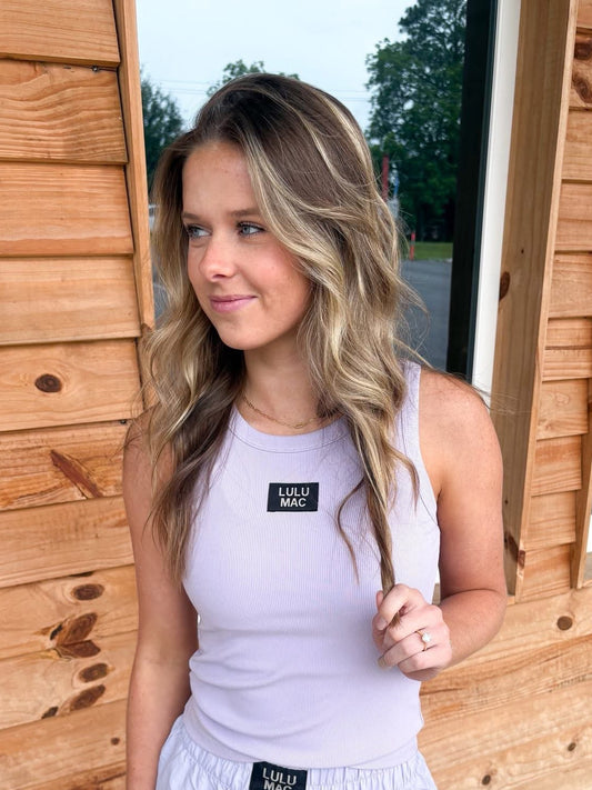 Lulu Mac OG Tank - Lavender / Black Logo