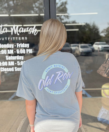 Old Row Circle Logo Pocket Tee - Granite