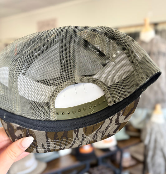 Honey Hole 7 Panel Flatbill - Heritage - Bottomland