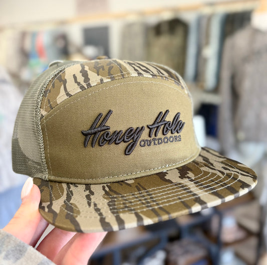 Honey Hole 7 Panel Flatbill - Heritage - Bottomland