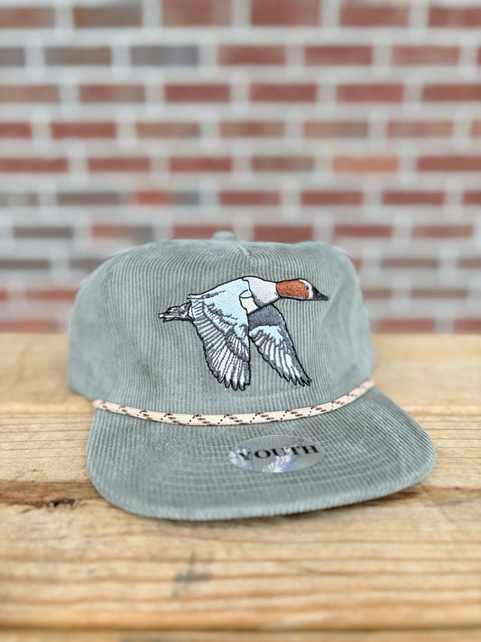 Local Boy Outfitters Youth Canvas Back Corduroy Hat - Agave