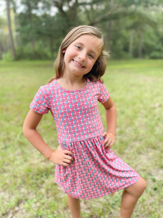 Burlebo - Girls Dress - Flag