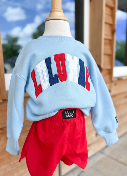 Toddler Lulu Mac Light Blue Stitch