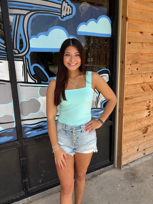 Island Aqua Clean Line Square Tank - One Size