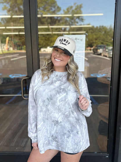 Iced Out Camo Wash Camo Long Sleeve