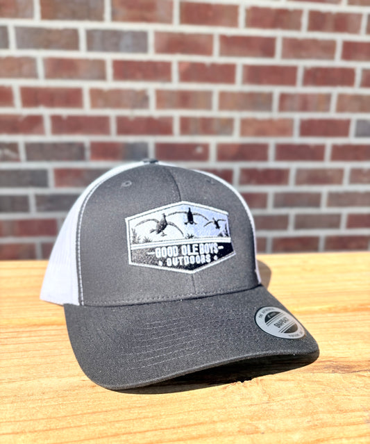 Good Ole Boys Duck Landing Blk/white Hat - GOB16