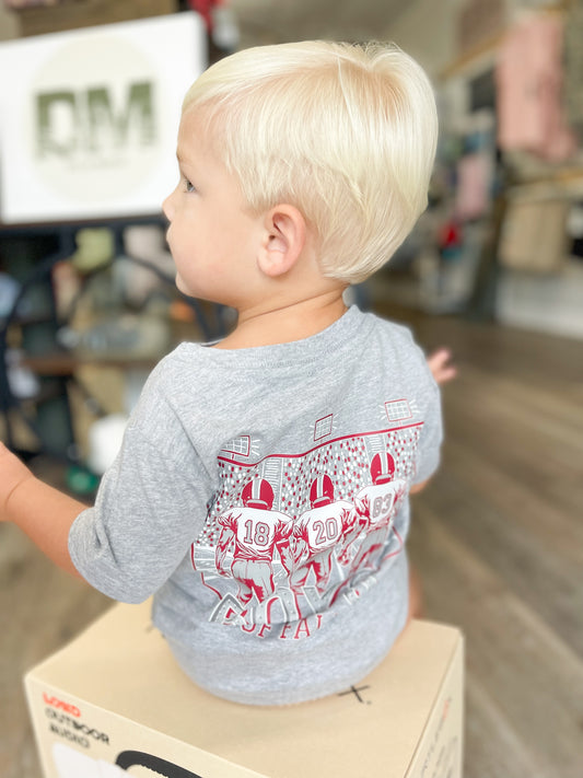 Boys of Fall | Crimson | Football Kid’s Tee