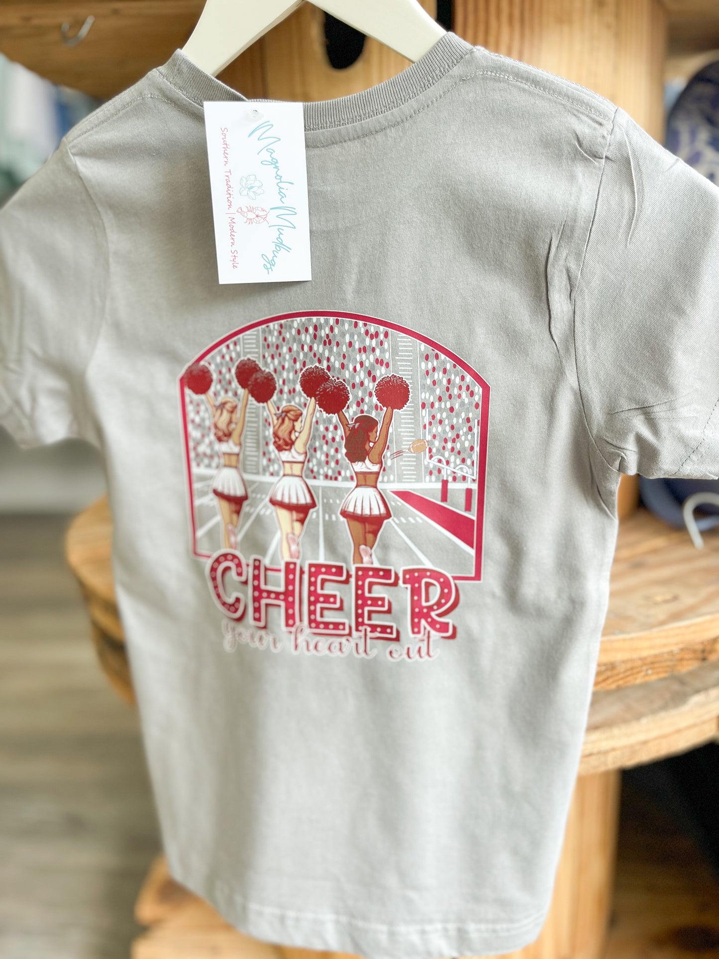 Cheerleaders | Crimson | Football Kid’s Tee