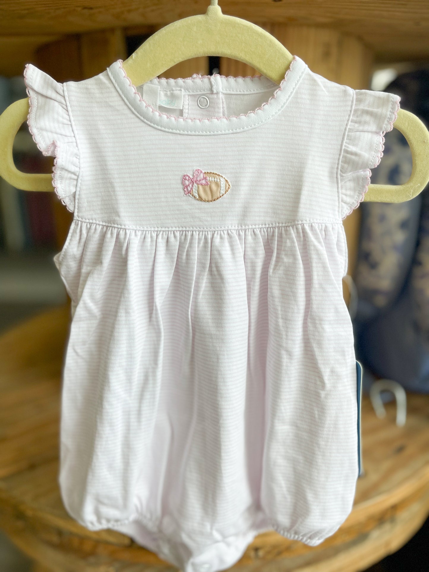 Touchdown Cutie Embroidered Bubble - Pink