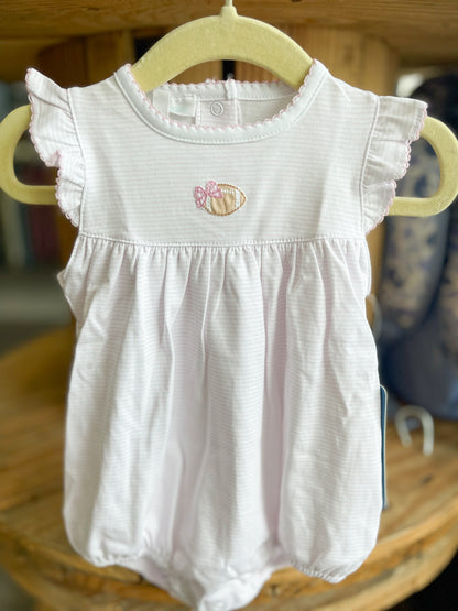Touchdown Cutie Embroidered Bubble - Pink
