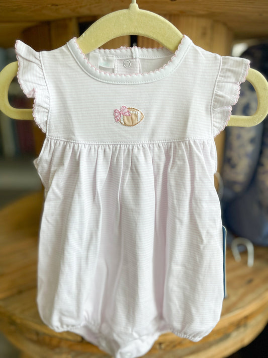 Touchdown Cutie Embroidered Bubble - Pink