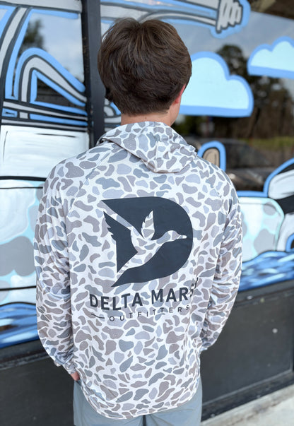 Delta Marsh Performance Hoodie - Desert Camo