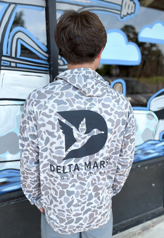 Delta Marsh Performance Hoodie - Desert Camo