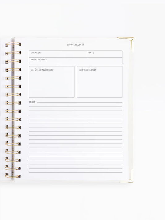 Mary Square Sermon Notes Journal | Chosen Loved Redeemed