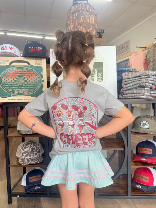 Cheerleaders | Crimson | Football Kid’s Tee