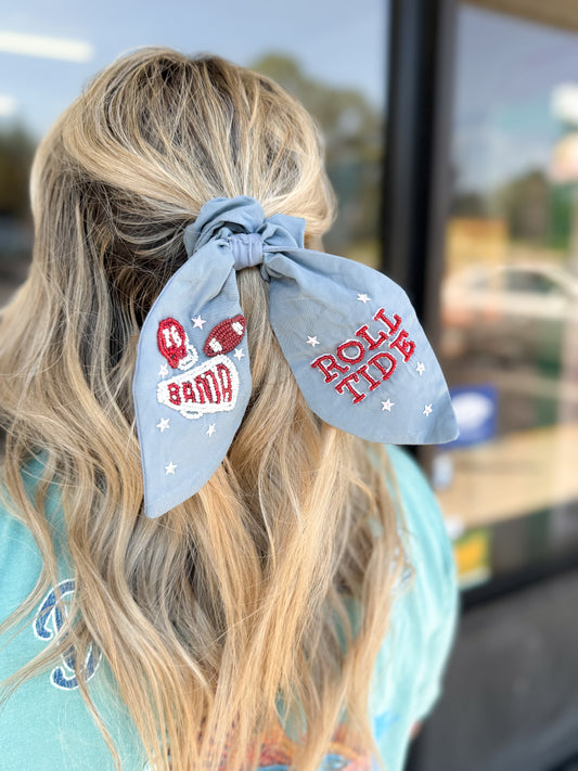University of Alabama Beaded Scrunchie