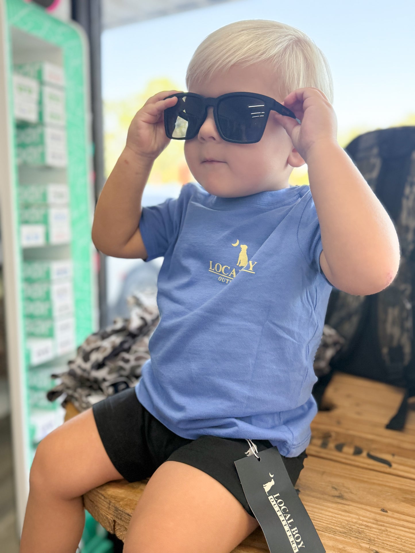 Toddler Local Boy Greenhead Flight SS Tee - Marina