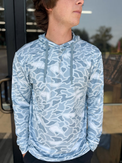 BURLEBO - Performance Hoodie - Seaside Camo