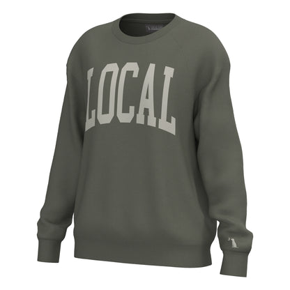 Local Girl Crescent Crew - Olive