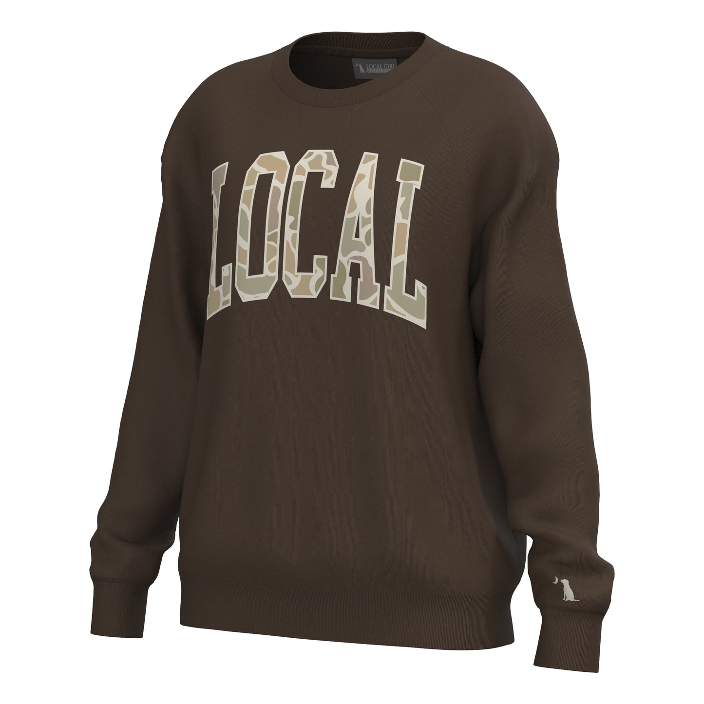 Local Girl Crescent Crew - Espresso