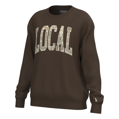Local Girl Crescent Crew - Espresso