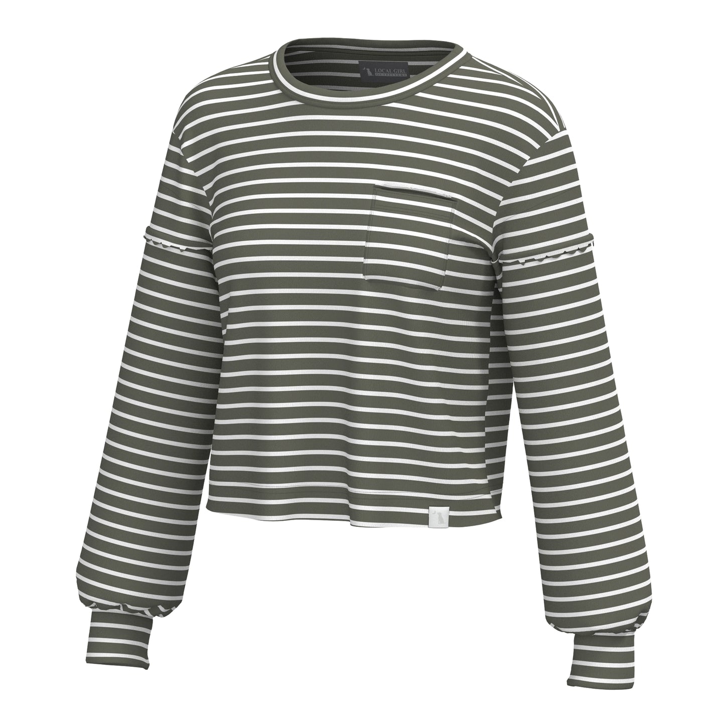 Local Girl Revive Crewneck - Olive