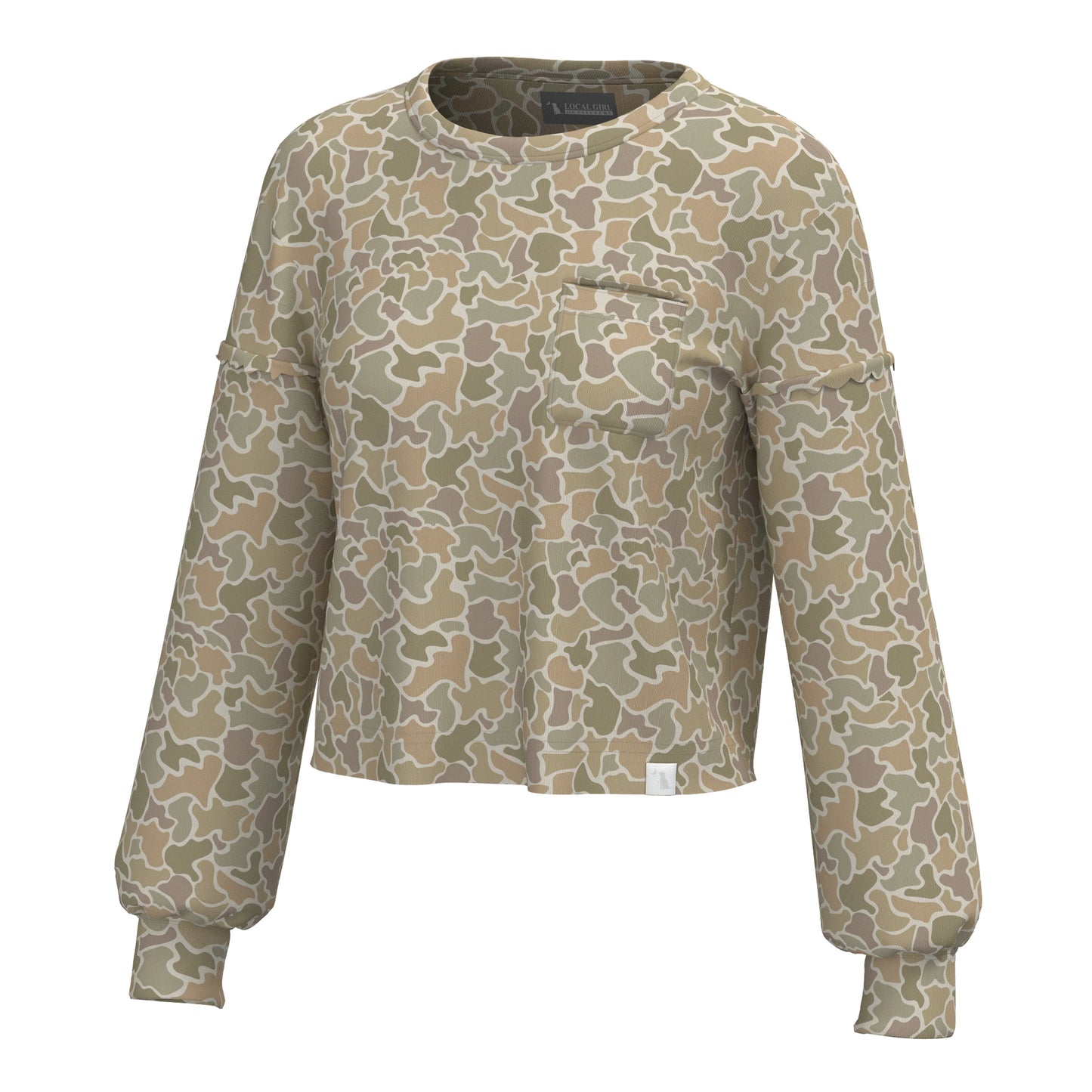Local Girl Revive Crewneck - Forest Camo Desert