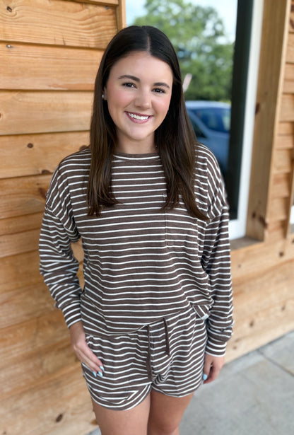 Local Girl Revive Crewneck - Espresso