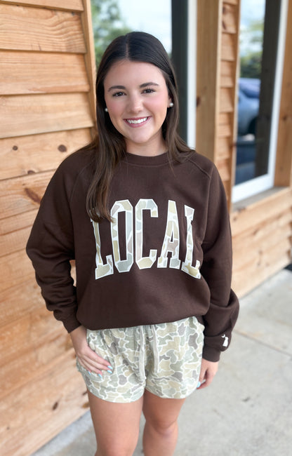 Local Girl Crescent Crew - Espresso