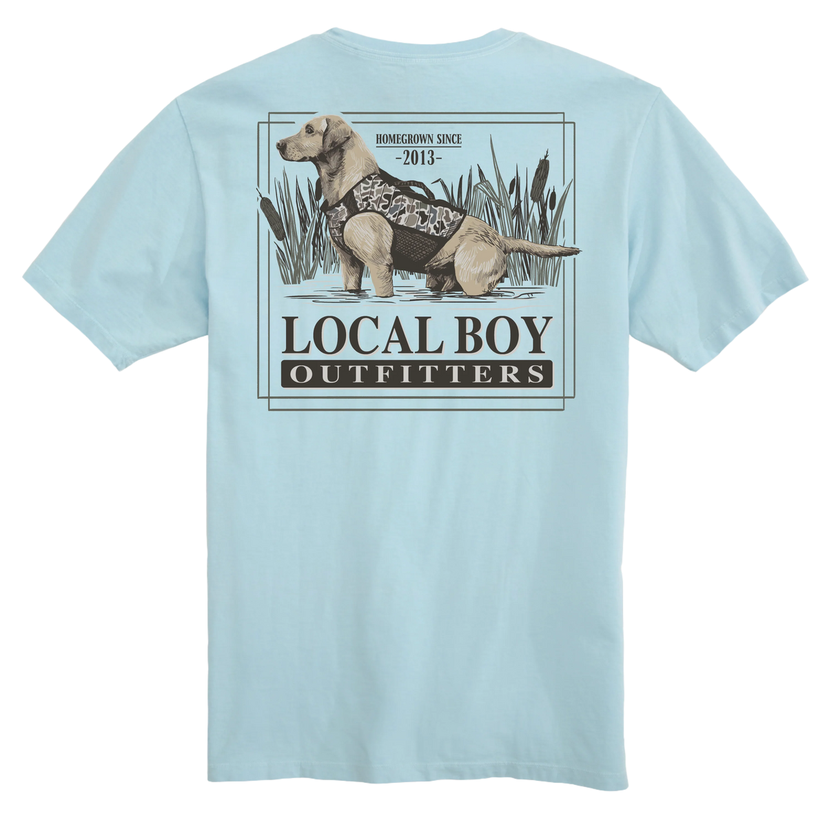 Toddler Local Boy Marsh Hunt SS Tee - Chambray