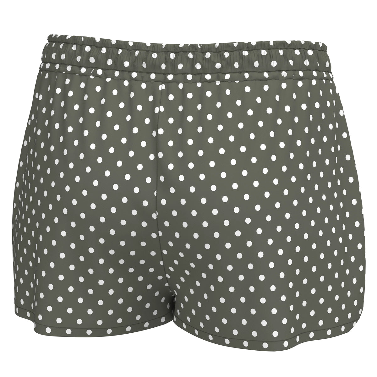 Local Girl Boxer Shorts - Olive  Polka Dot