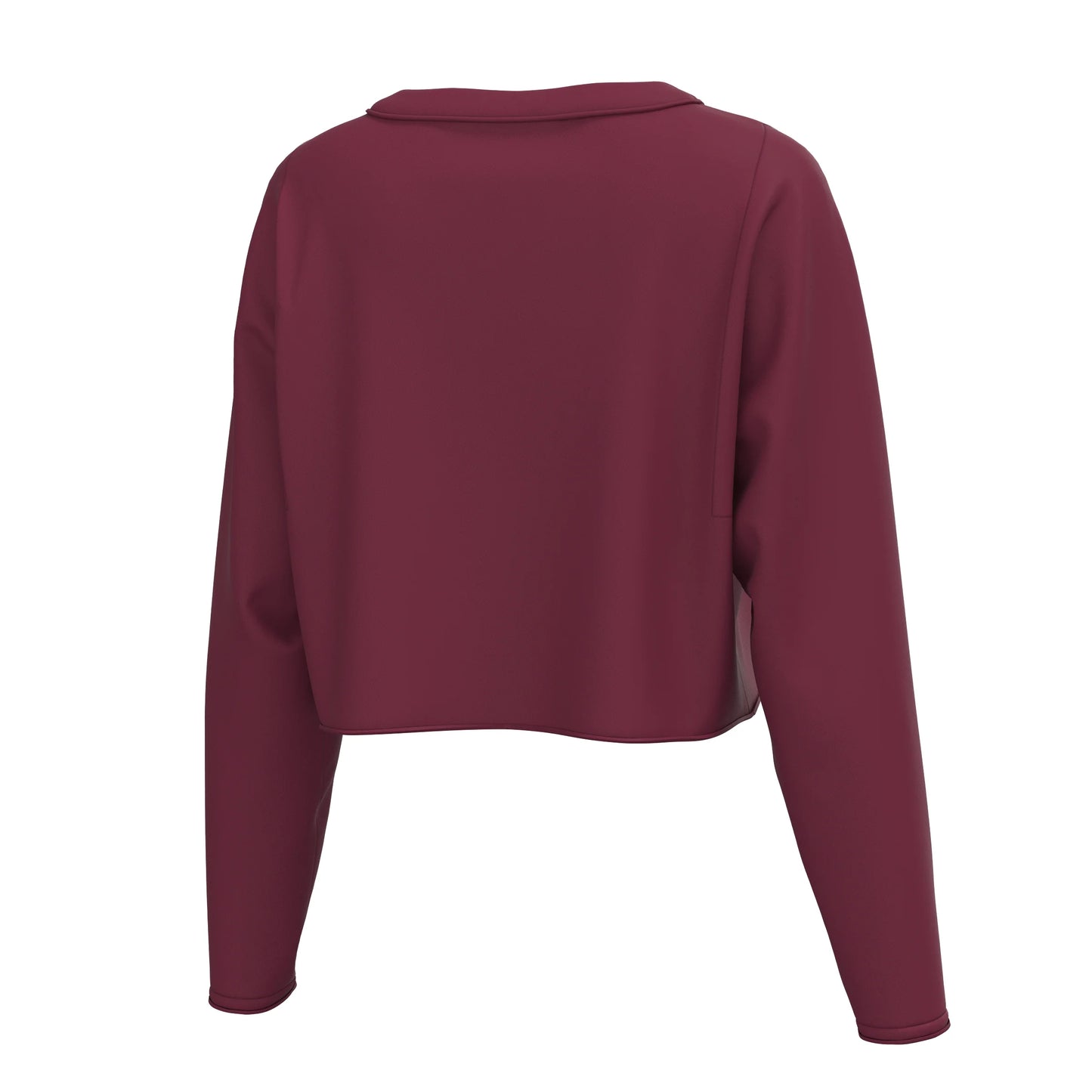 Local Girl Boxy Crop LS Tee - Berry