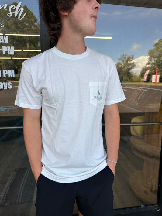 Local Boy Tailgate Scene SS Tee - Crimson/Lt Gray/White