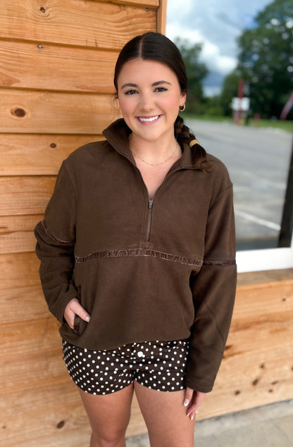 Local girl Weekender Fleece - Espresso