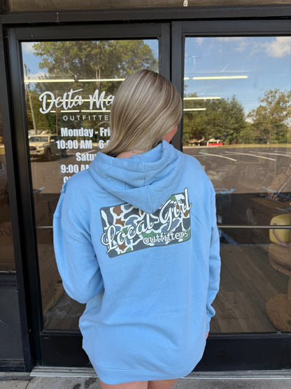 Local Girl Hoodie - LCF Bluff Plate - Sky