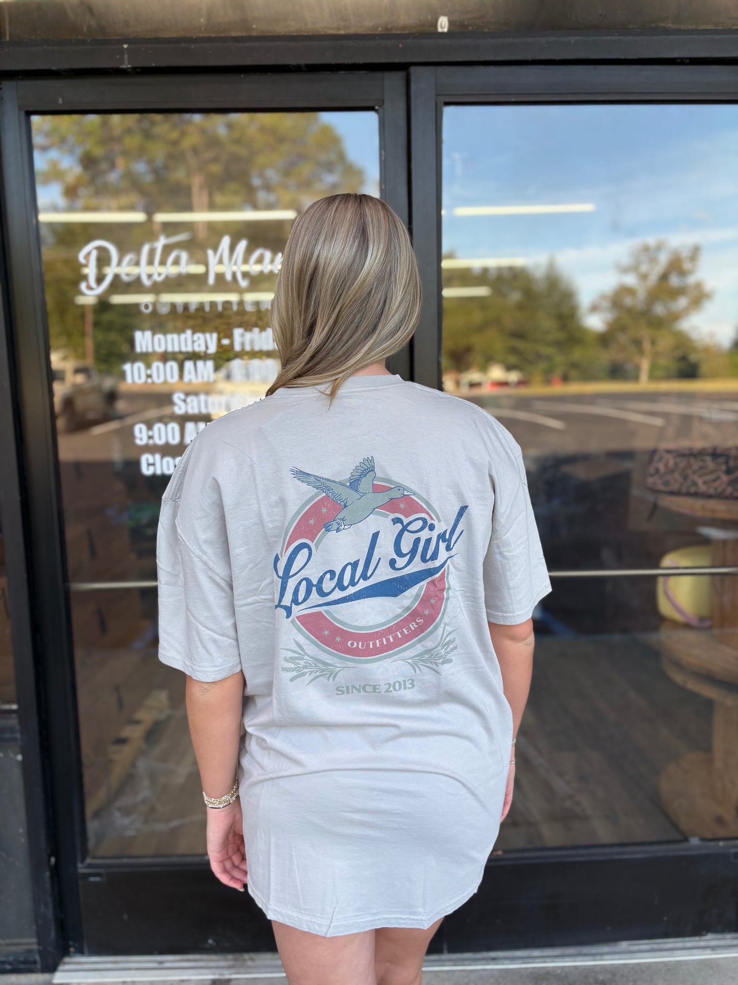 Local Girl Vintage Miller SS Tee - Silver