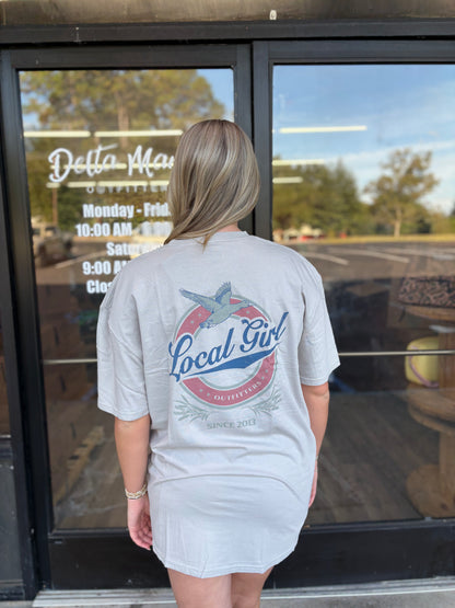 Local Girl Vintage Miller SS Tee - Silver