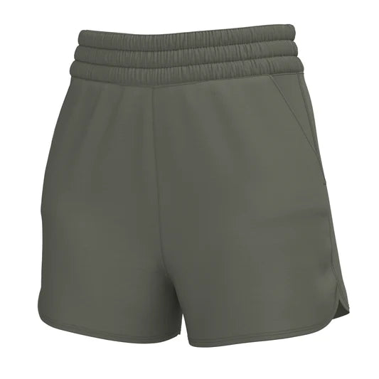 Local Girl High Waisted Volley Shorts Olive