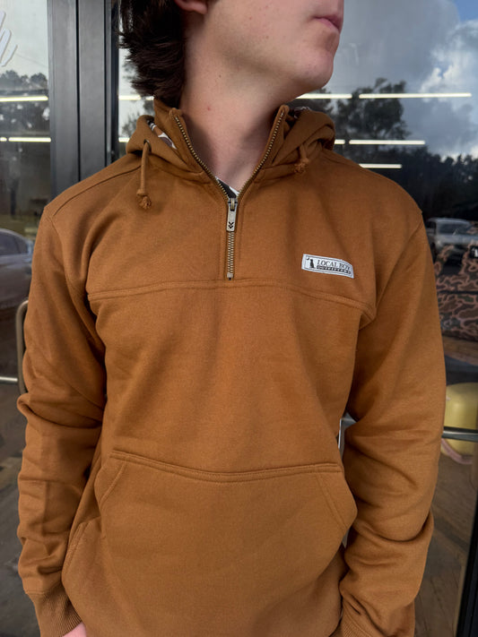 Local Boy Quarter Zip Hoodie - Rust