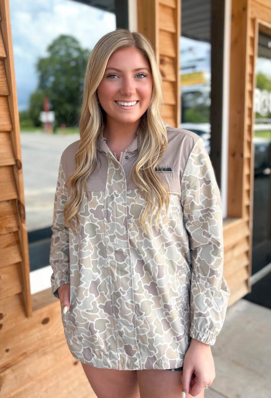 Local Girl Rain Jacket - Forest Camo Desert