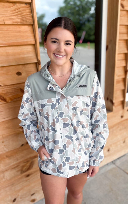 Local Girl Rain Jacket - Forest Camo Flora