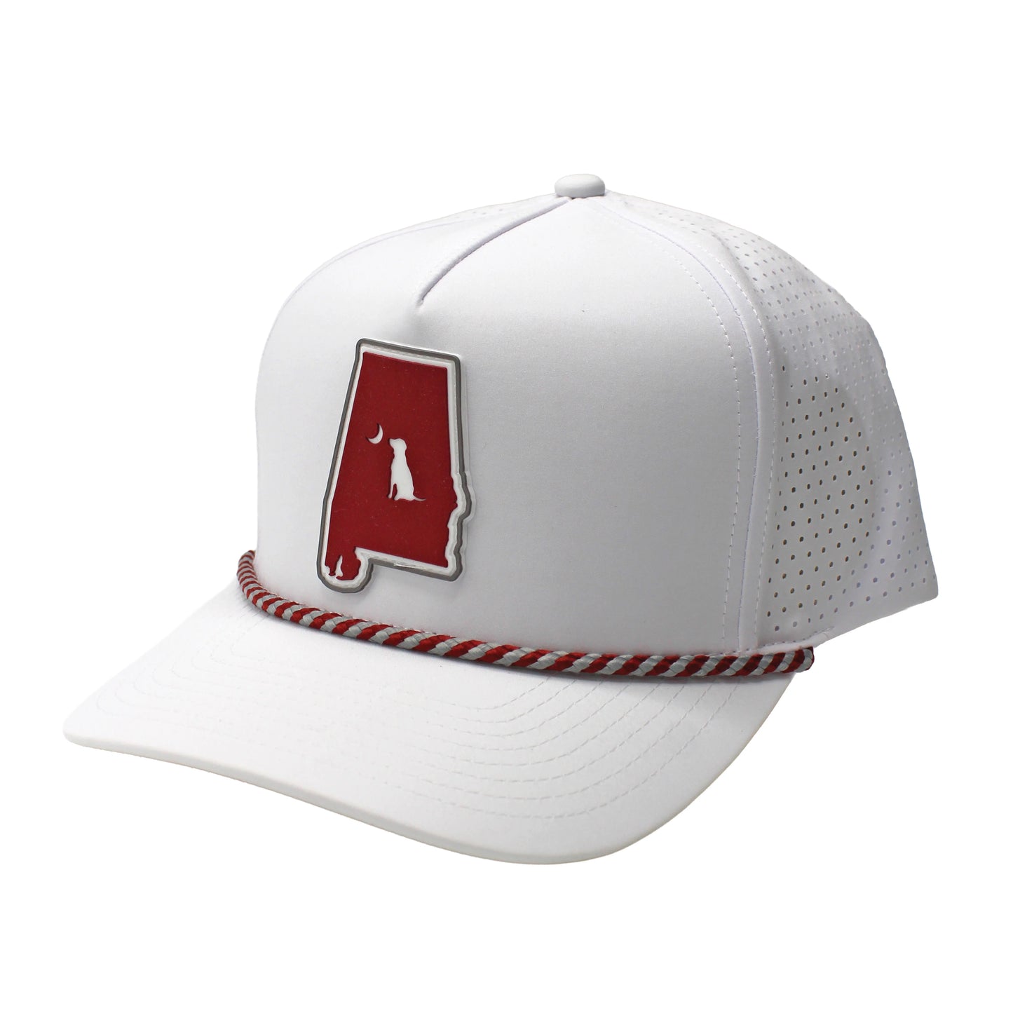 Local Boy Collegiate Perf Rope Hat -Patch/Crimson