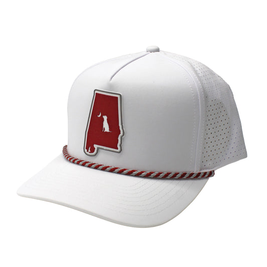 Local Boy Collegiate Perf Rope Hat -Patch/Crimson
